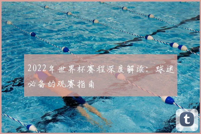 2022年世界杯赛程深度解读：球迷必备的观赛指南